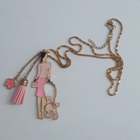 Fashion Jewelry Jewelry - Fun fashion statement necklace pink & gold